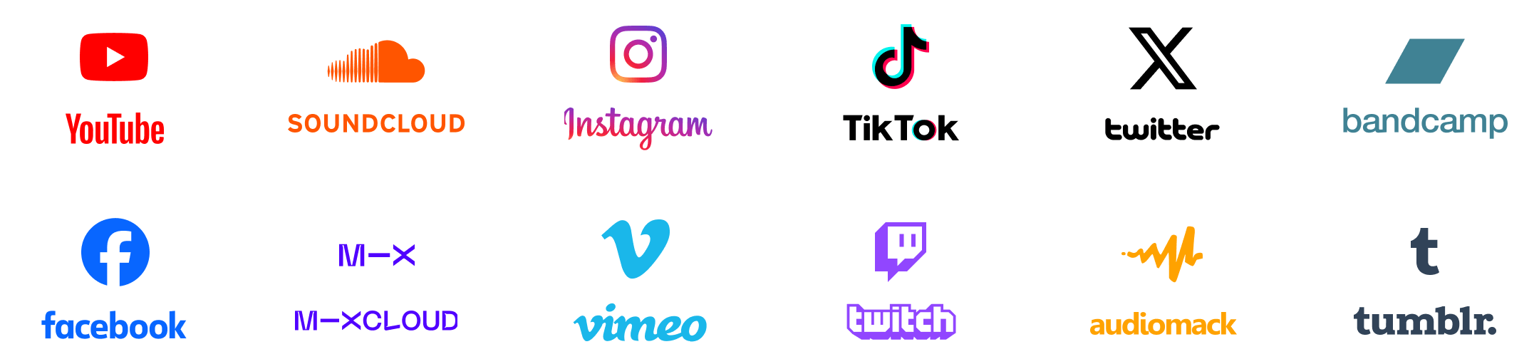 ไซต์ที่รองรับ